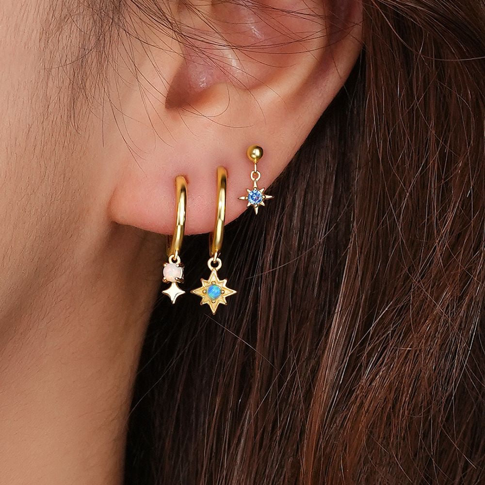 ZarZar – Sterling Silver & Gold Vermeil Huggie Earrings