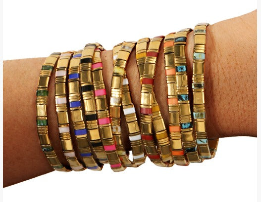 Bibie™ Kindred Japanese Tila Bead Bracelet