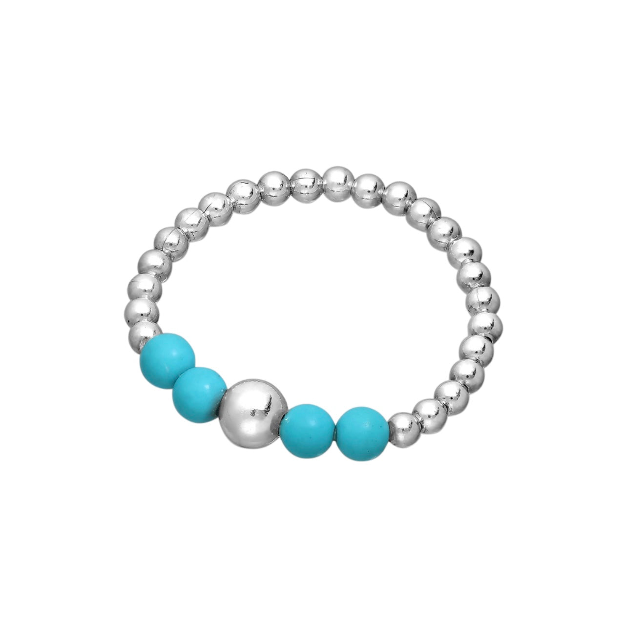 Abbie – Sterling Silver Stretch Bead Rings (Multiple Sizes & Designs) | Bibie™