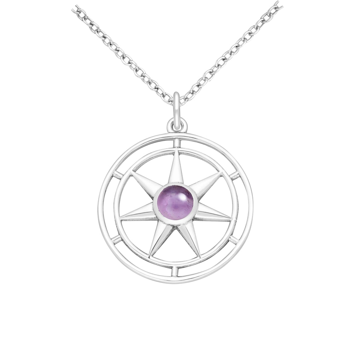 Nandi – Sterling Silver Star Pendant with Gemstones | Bibie™