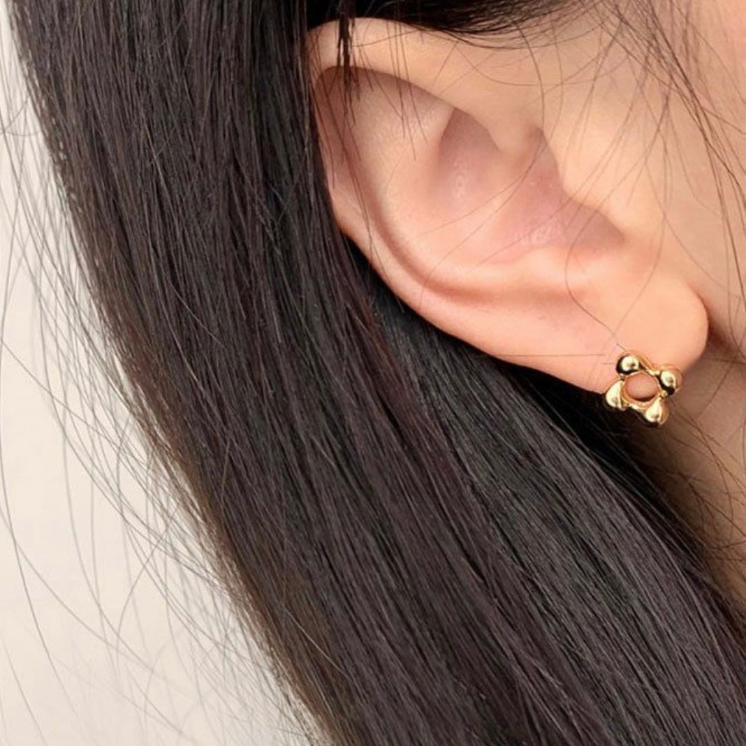 Bibie™ Lola Sterling Silver Four Point Stud Earrings