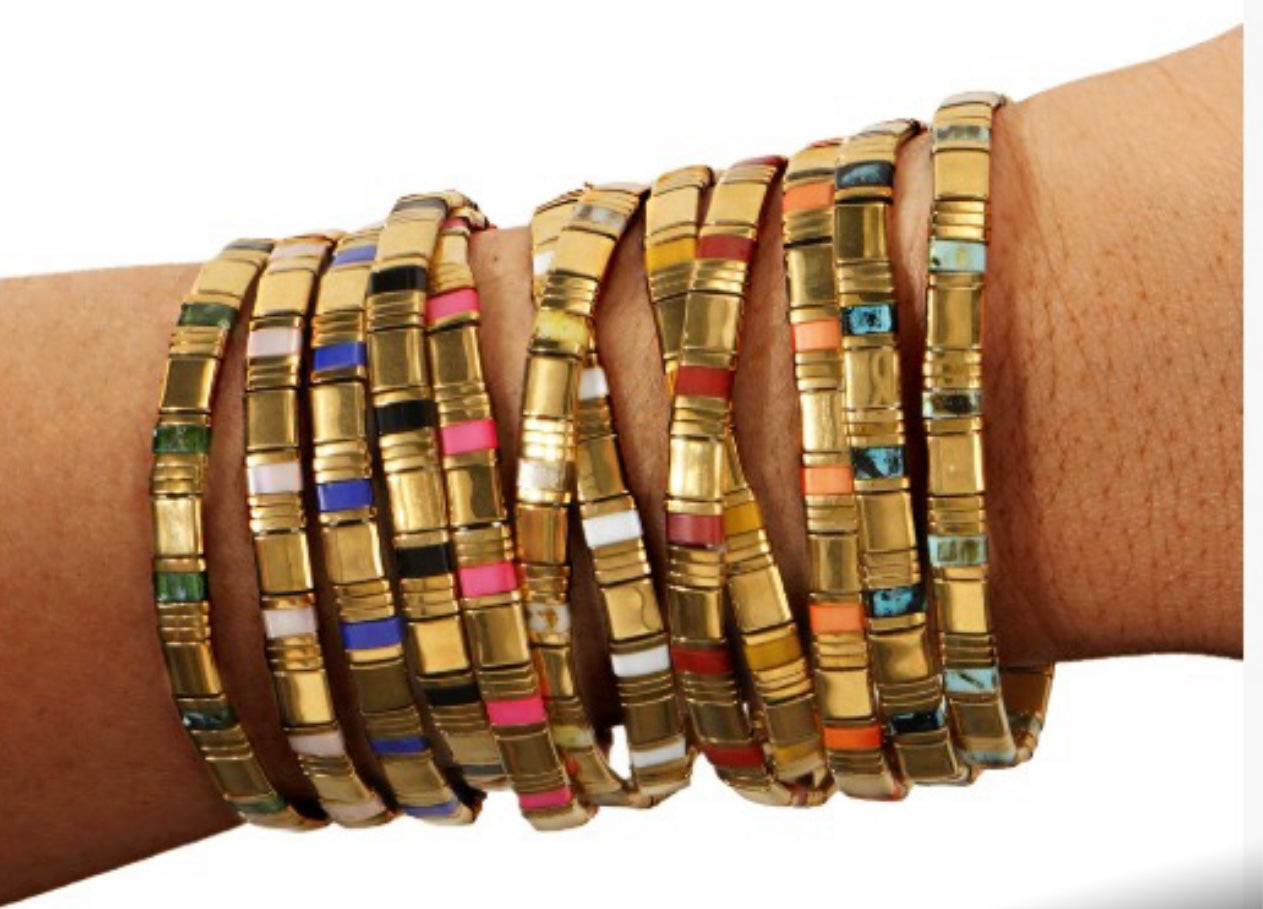 Kindred Japanese Tila Bead Bracelet