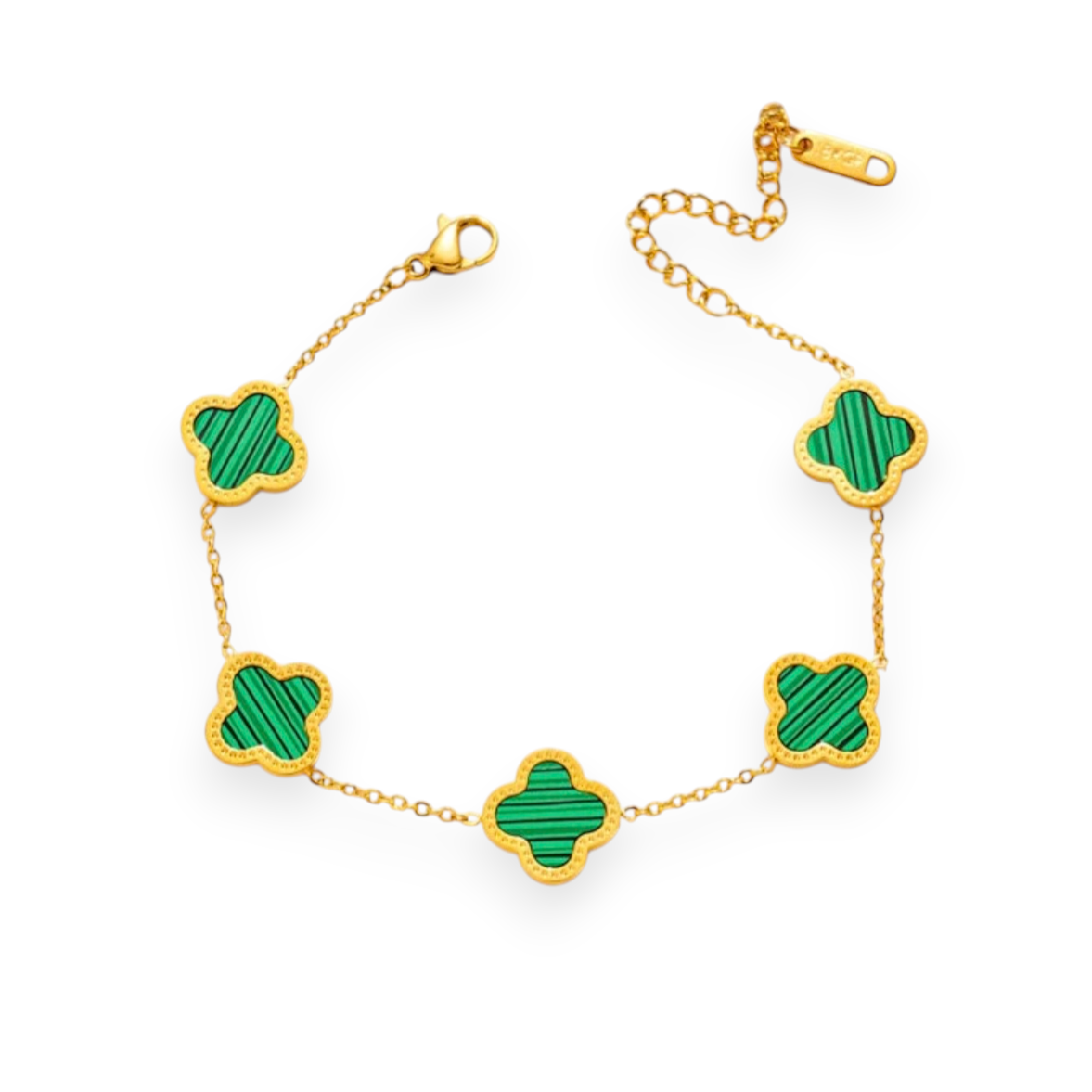 Tapi – Waterproof Clover Enamel Bracelet in Gold