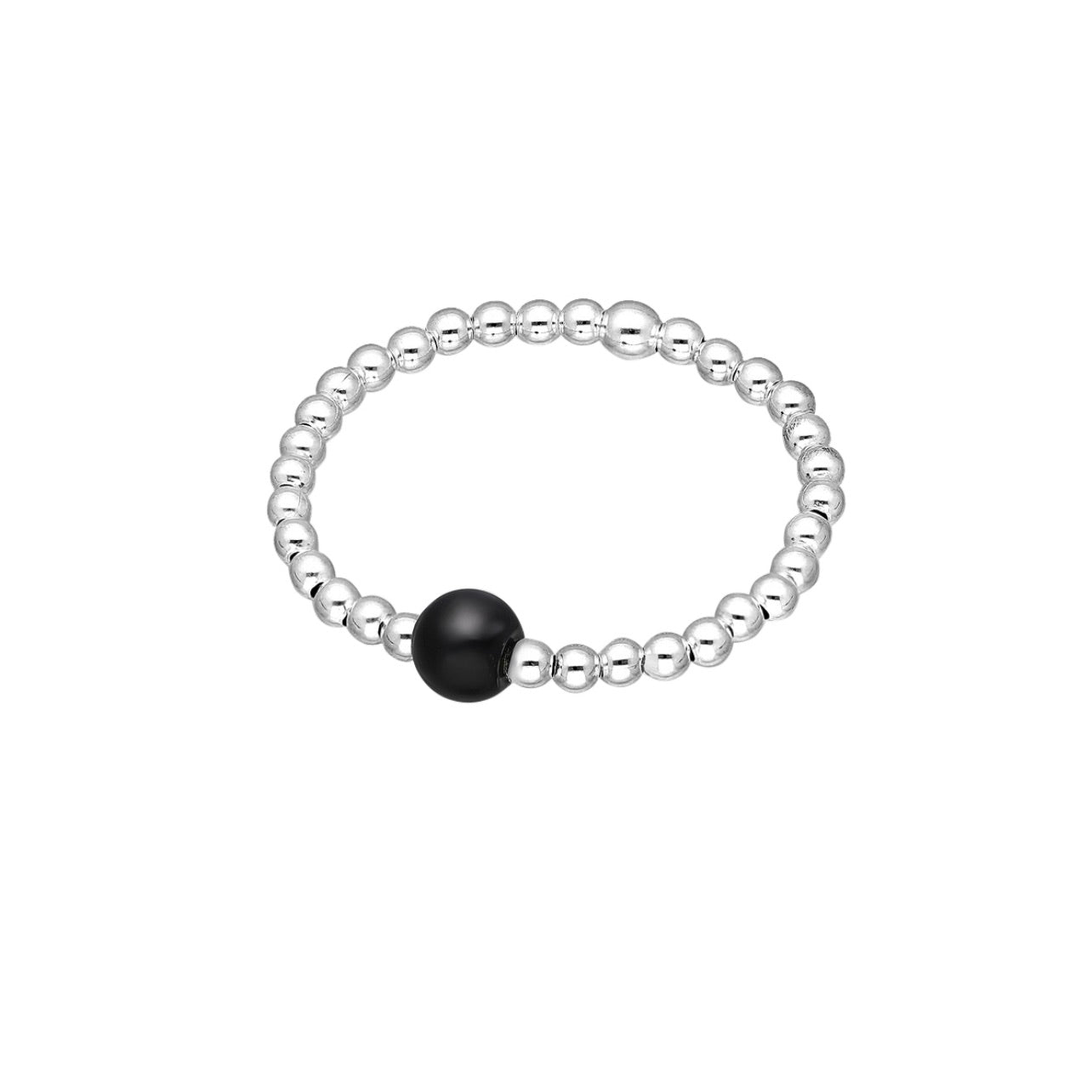Abbie – Sterling Silver Stretch Bead Rings (Multiple Sizes & Designs) | Bibie™