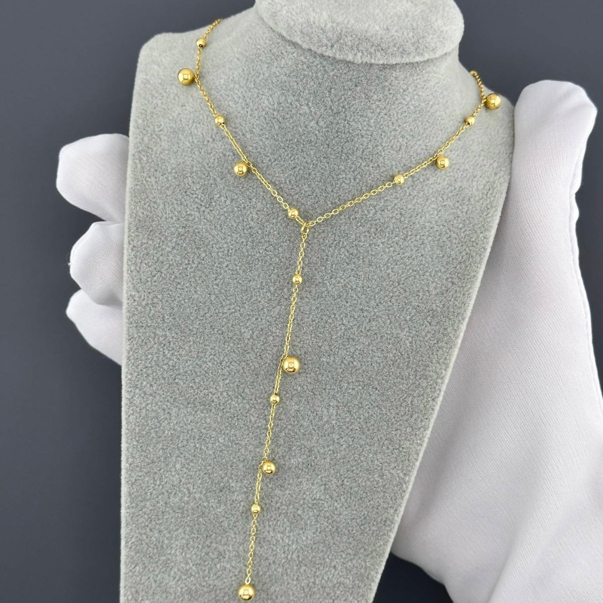 Bora – Bibie™ Stainless Steel Necklace with Extender Chain (Gold or Silver)