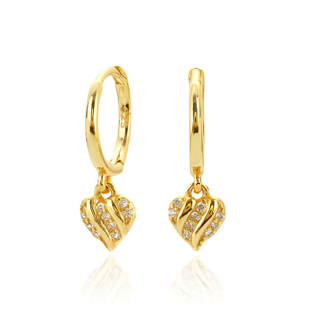 ZarZar – Sterling Silver & Gold Vermeil Huggie Earrings | Bibie™