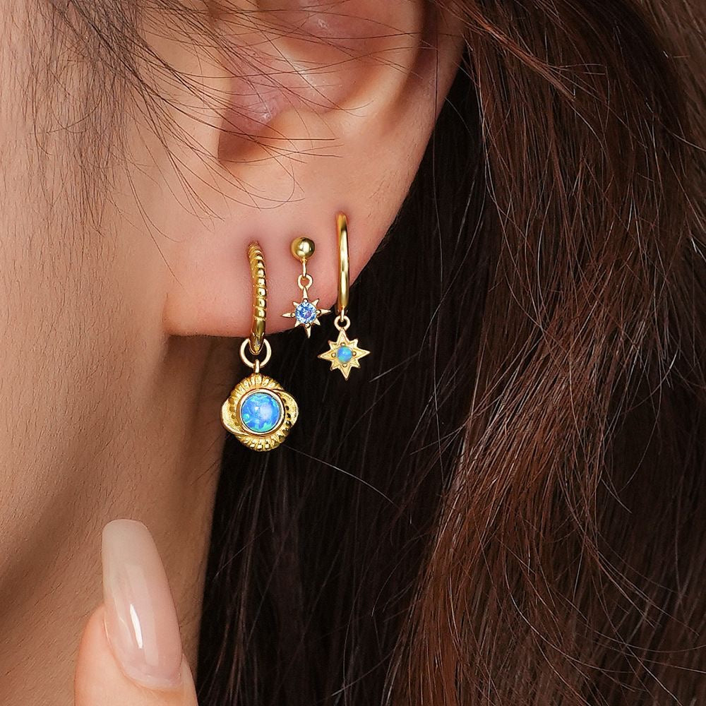 ZarZar – Sterling Silver & Gold Vermeil Huggie Earrings