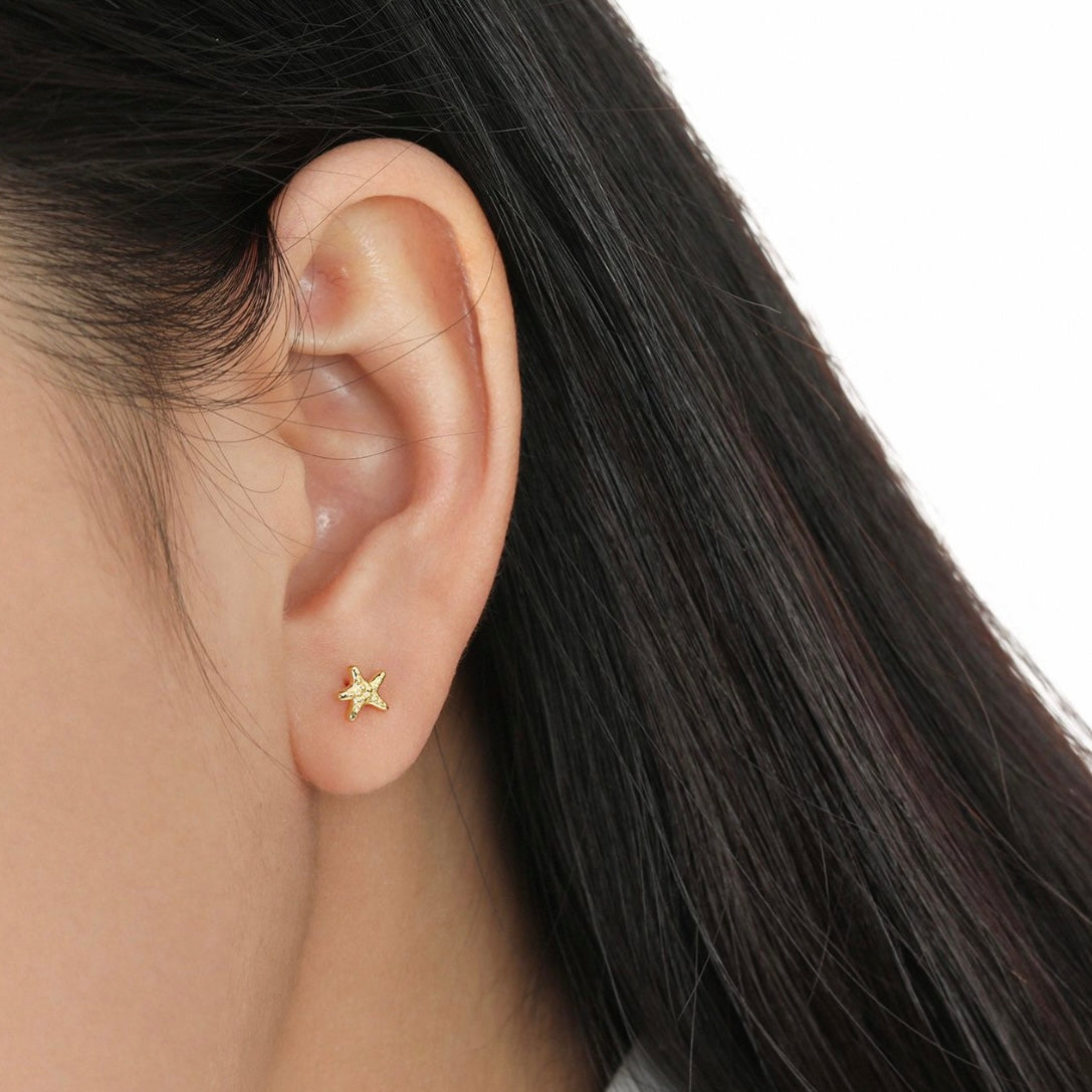 Carys – Bibie™ Sterling Silver Starfish Stud Earrings