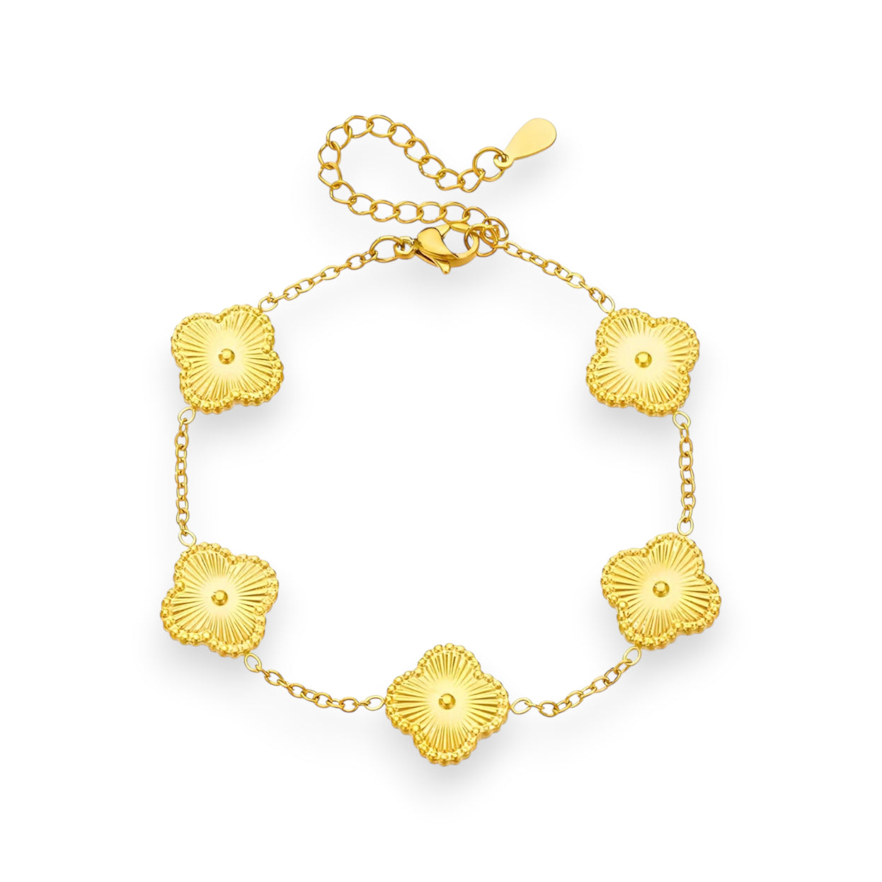 Tapi – Waterproof Clover Enamel Bracelet in Gold