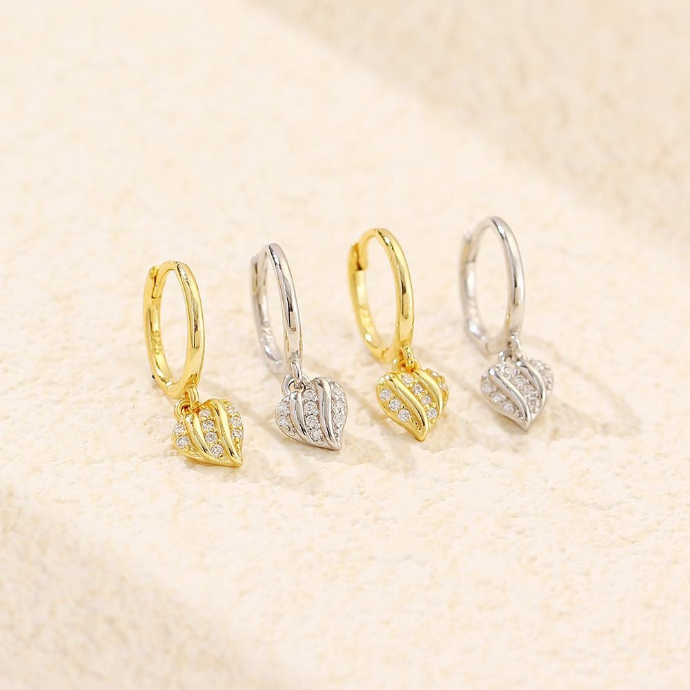 ZarZar – Sterling Silver & Gold Vermeil Huggie Earrings
