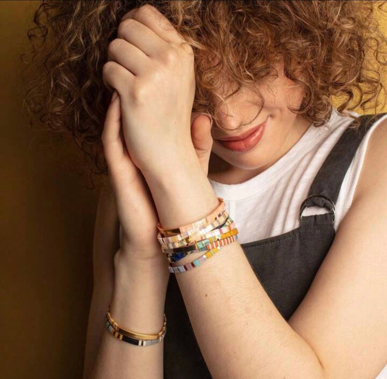 Bibie™ Kindred Japanese Tila Bead Bracelet