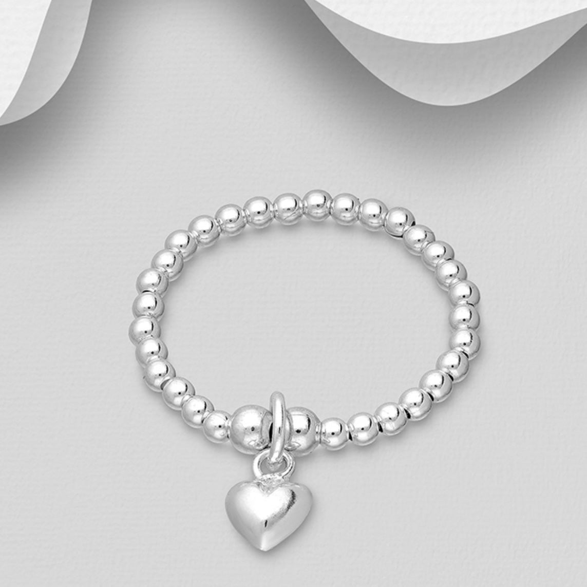 Angelina – Bibie™ Sterling Silver Stretch Ring