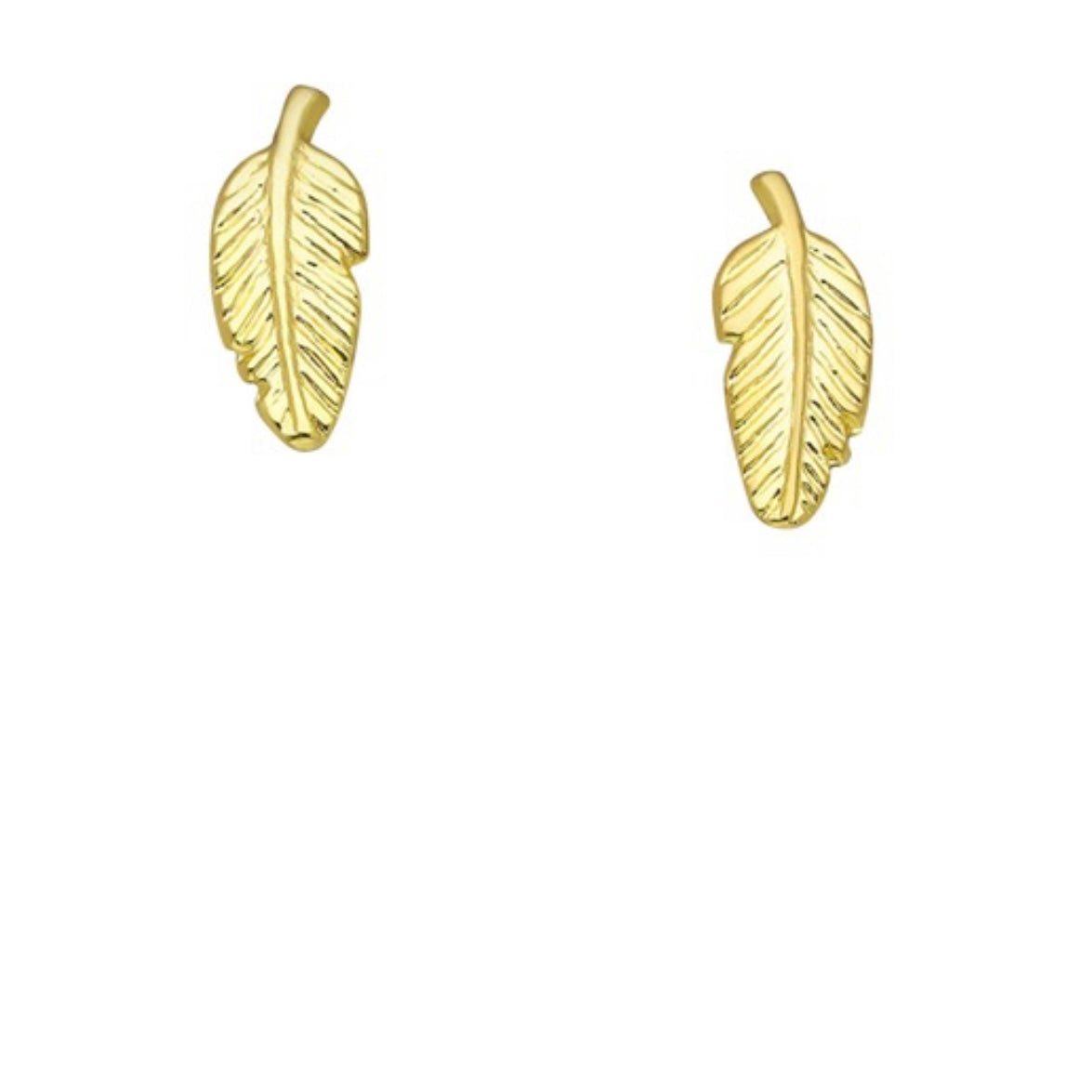 Adia Sterling Silver & Gold Leaf Earrings - 925