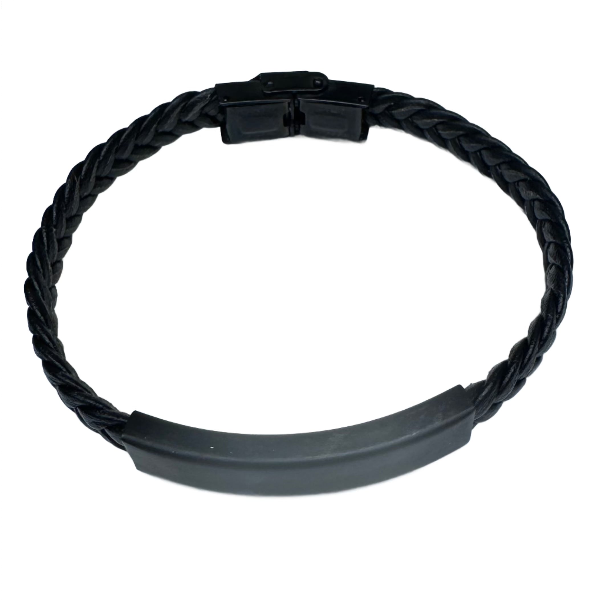 Mens Italitan Woven Single Bracelet