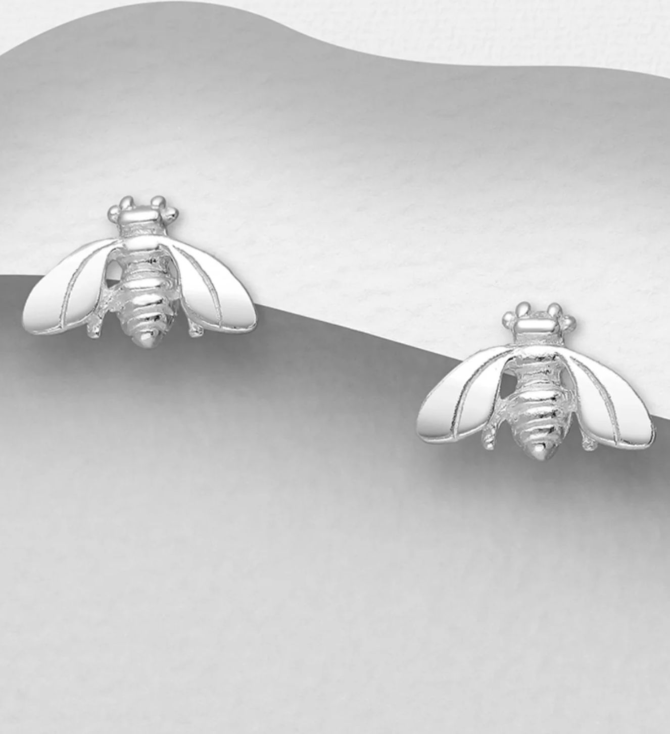 Abi – Bibie™ Sterling Silver Bee Stud Earrings
