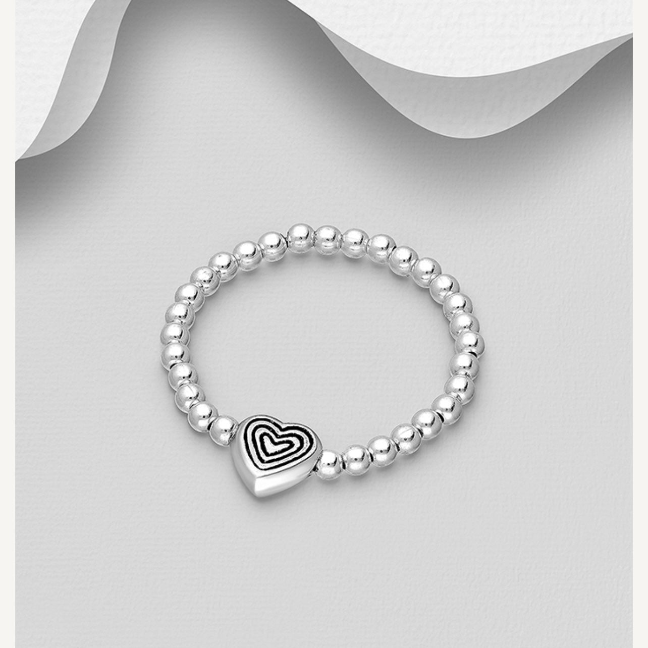 Angelina – Bibie™ Sterling Silver Stretch Ring