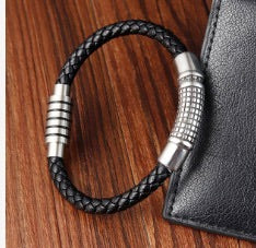 Mens Italian Leather Bracelet