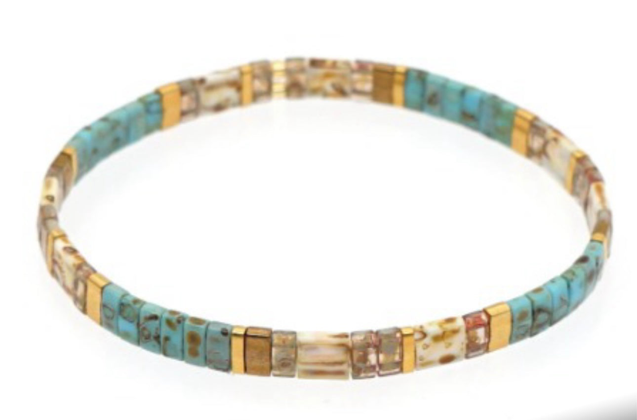 Kindred Japanese Tila Bead Bracelet