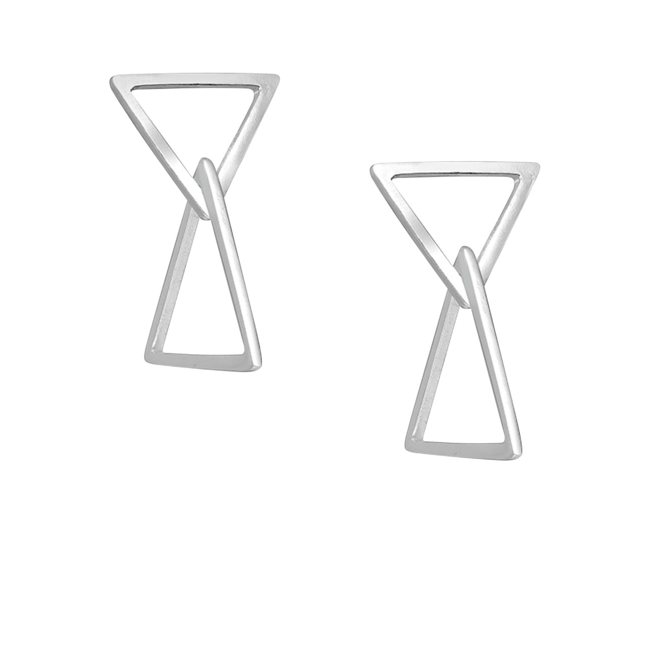 Adele – Bibie™ Sterling Silver Triangle Drop Earrings