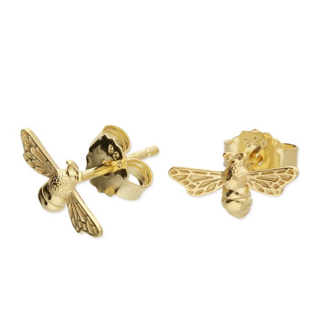Bibi Sterling Silver 3D Bee Earrings