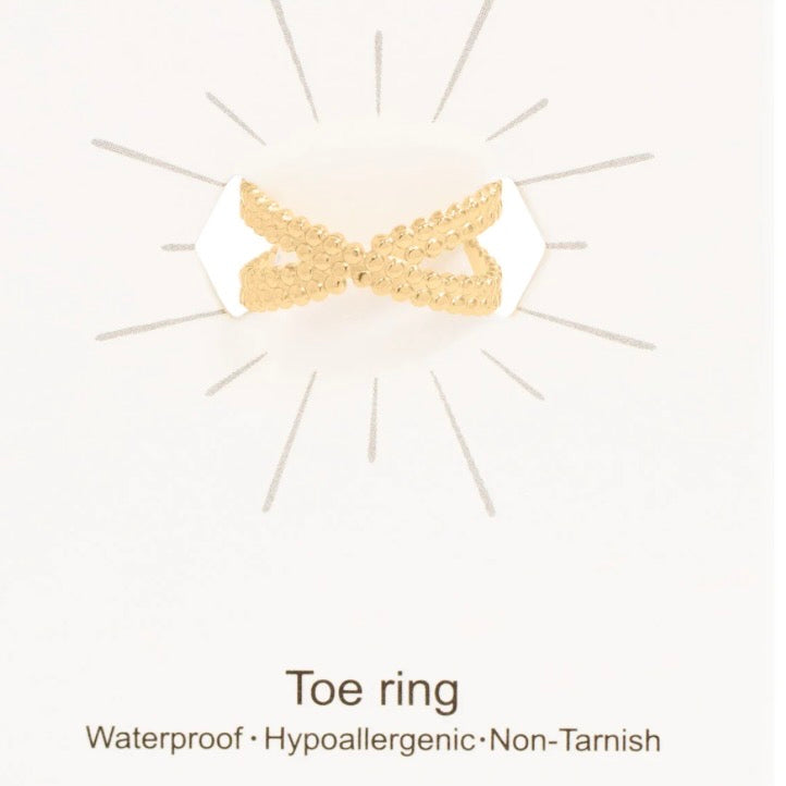 Waterproof Stainless Steel Toe Rings|Minimalist Jewellery