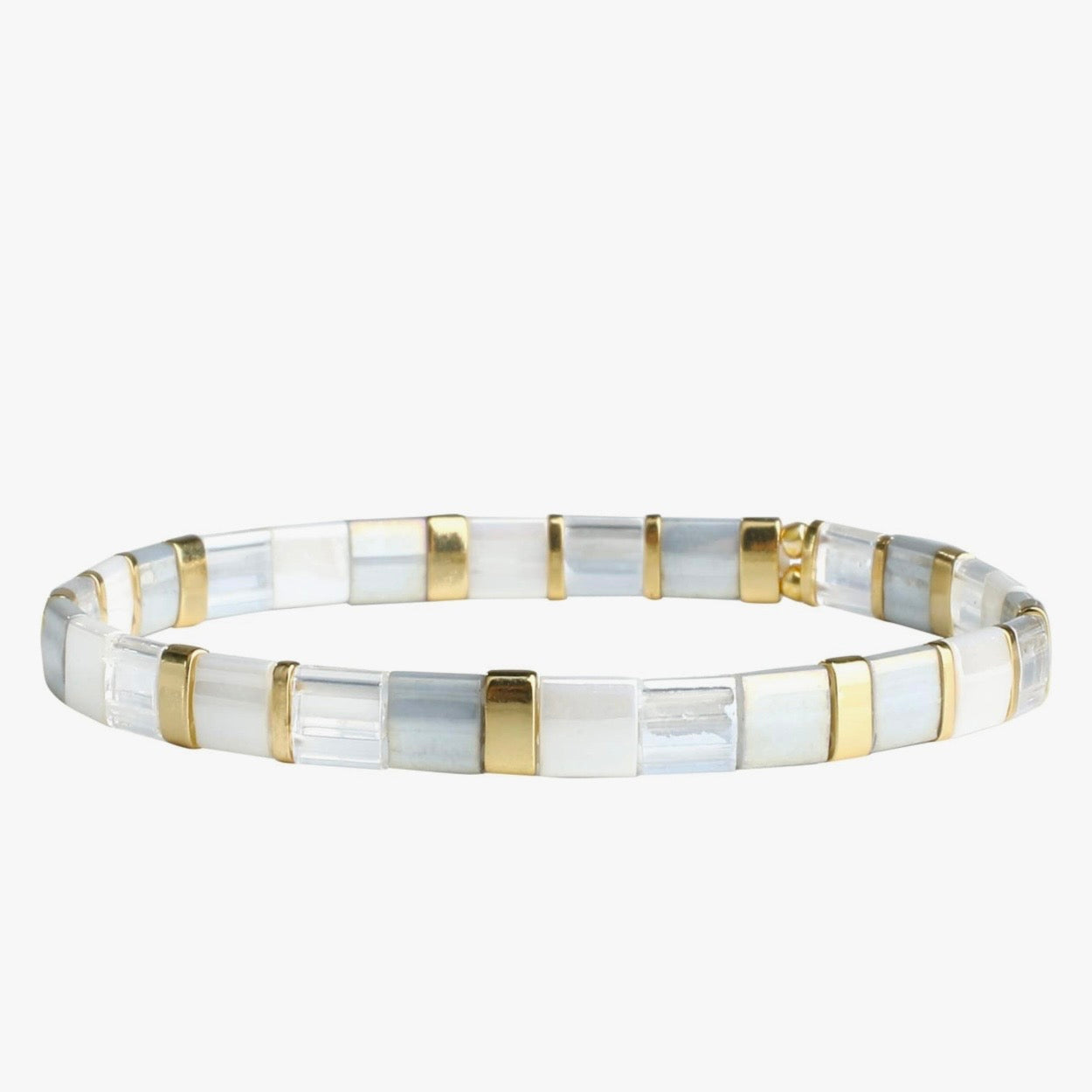 Sterling Silver Tila Bead Bracelet