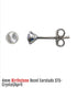 Sterling Silver Crystal Stud Earrings