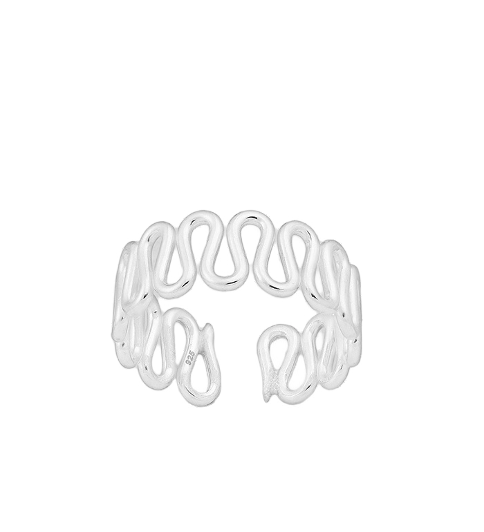 Sterling Silver Adjustable Toe Rings UK Set Summer Beach Jewellery | Bibie