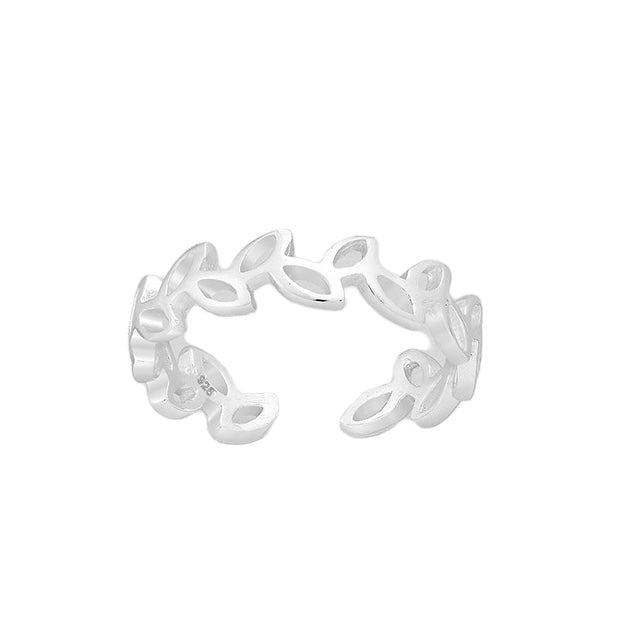 Sterling Silver Adjustable Toe Rings UK Set Summer Beach Jewellery | Bibie