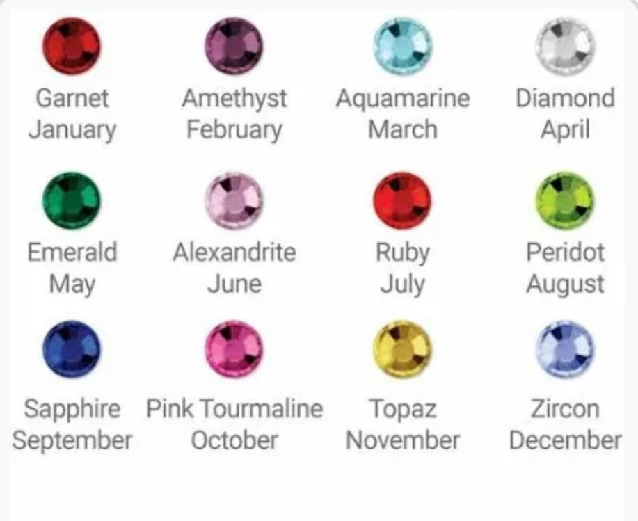 Trudy – Bibie™ Sterling Silver Beaded Bracelet with Heart & Birthstone Charm