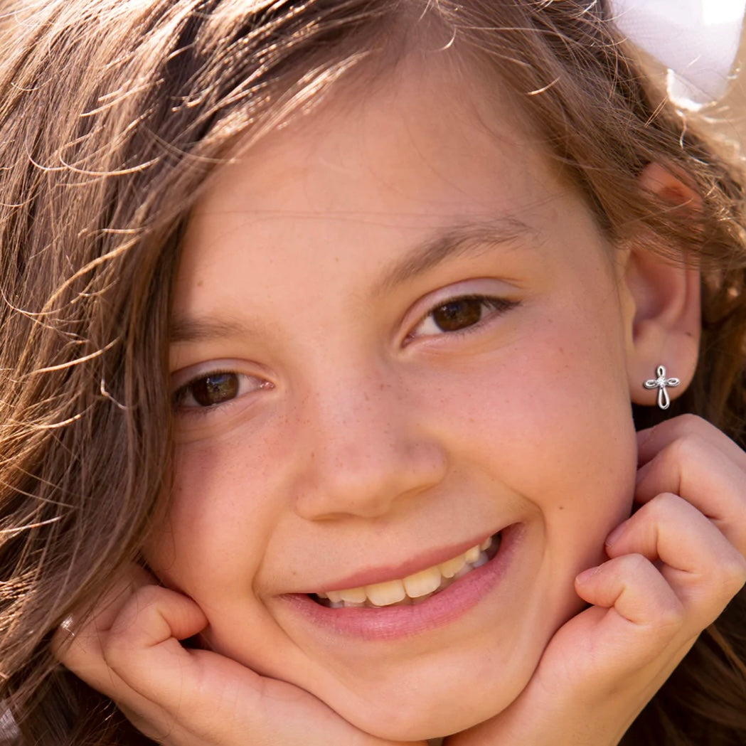 Infinity Cross Earrings