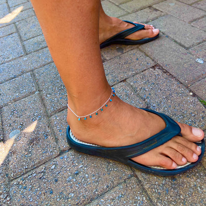Kiera – Sterling Silver Anklet in Silver or Gold Vermeil | Bibie™