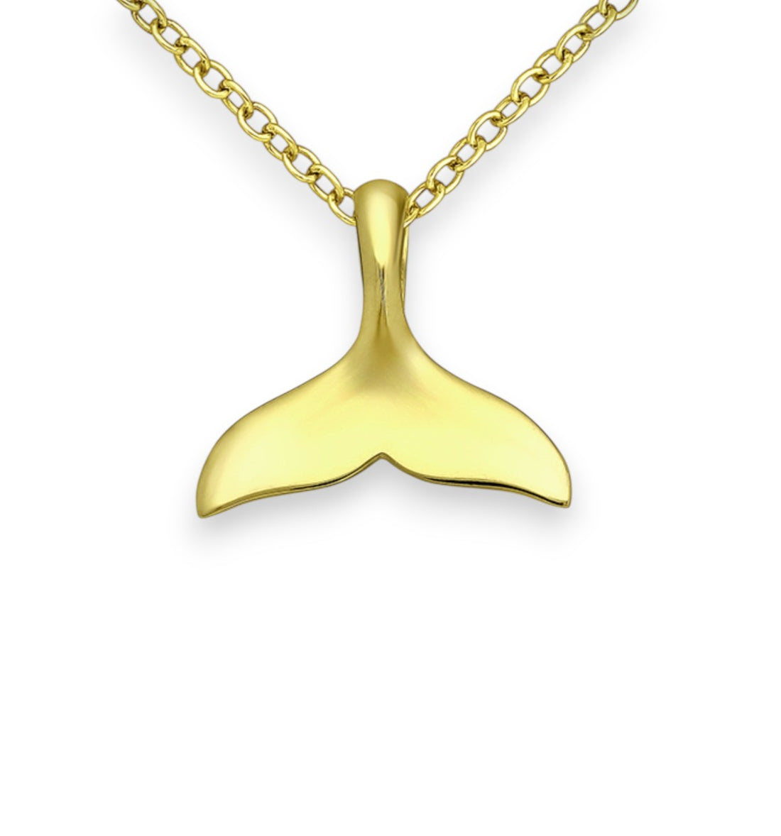 Beada – 925 Sterling Silver Whale Tail Necklace