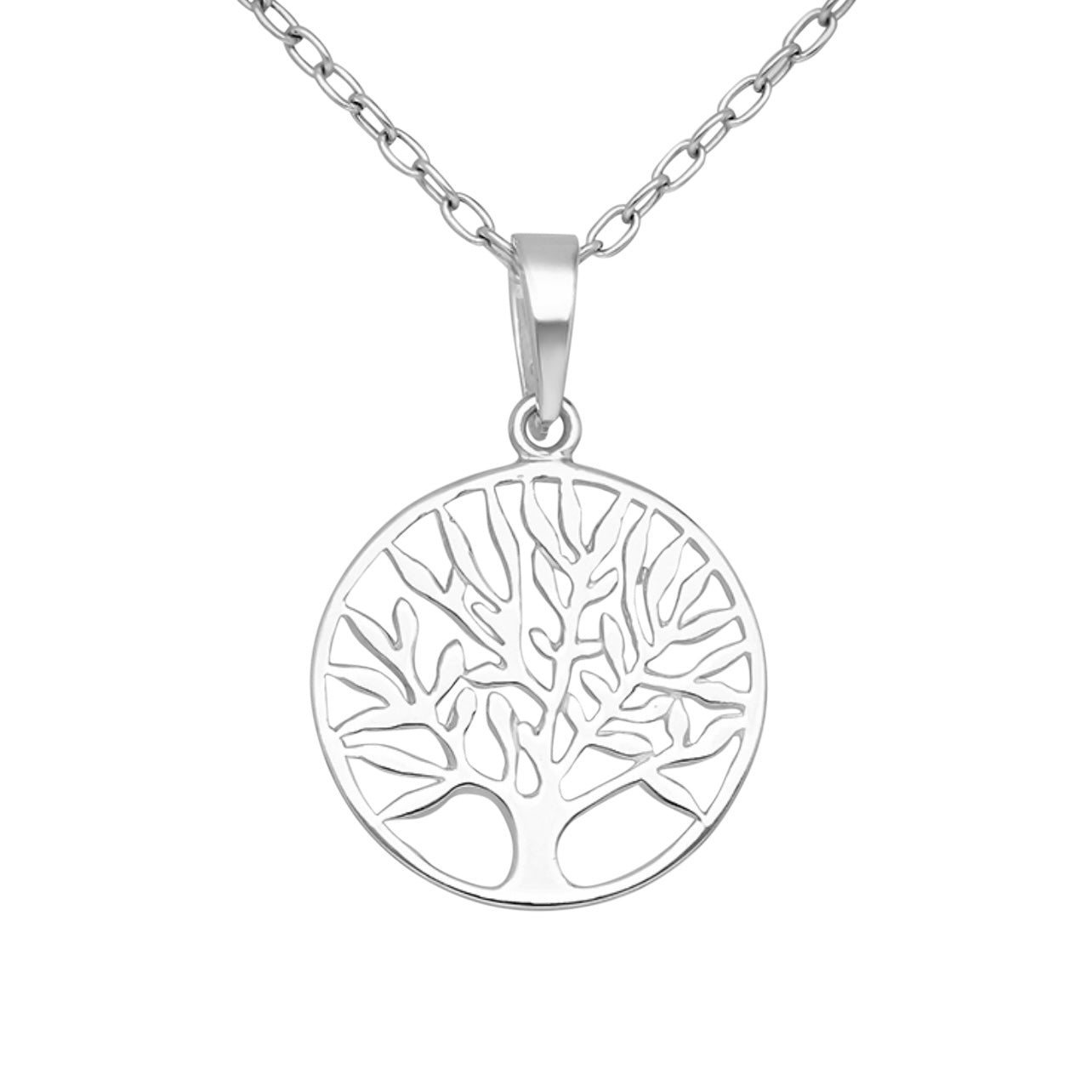 Bibie™ Lila Sterling Silver Tree of Life Pendant Necklace – Symbol of Growth &amp; Strength