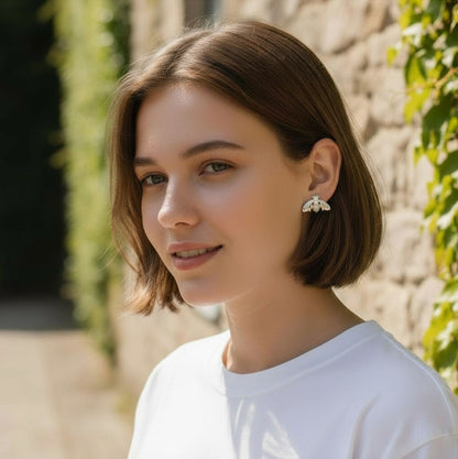 Abi – Bibie™ Sterling Silver Bee Stud Earrings