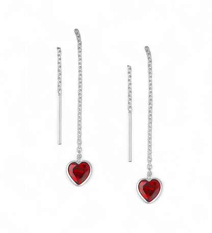 Aandi – Sterling Silver CZ Threader Earrings