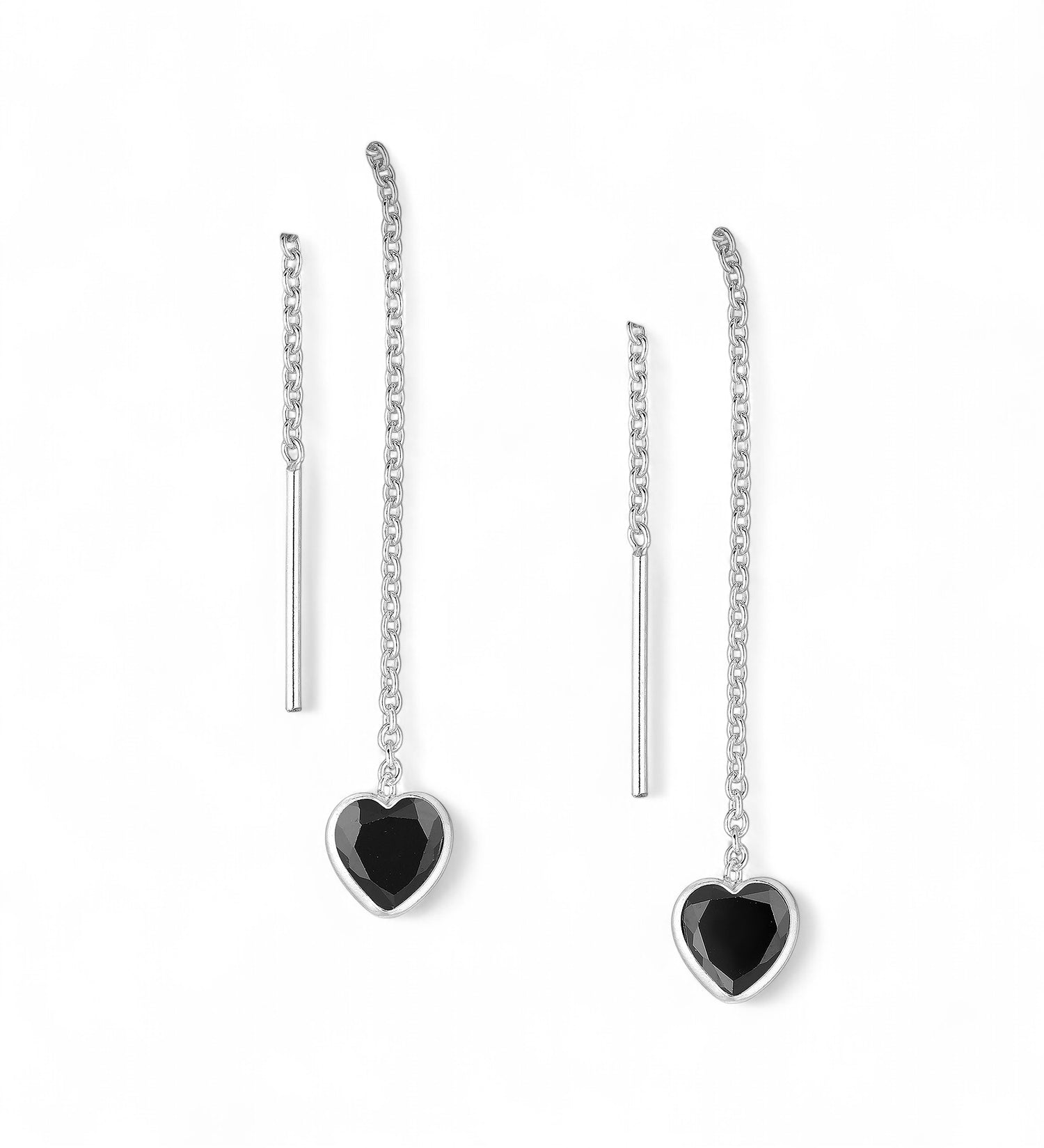 Aandi – Sterling Silver CZ Threader Earrings