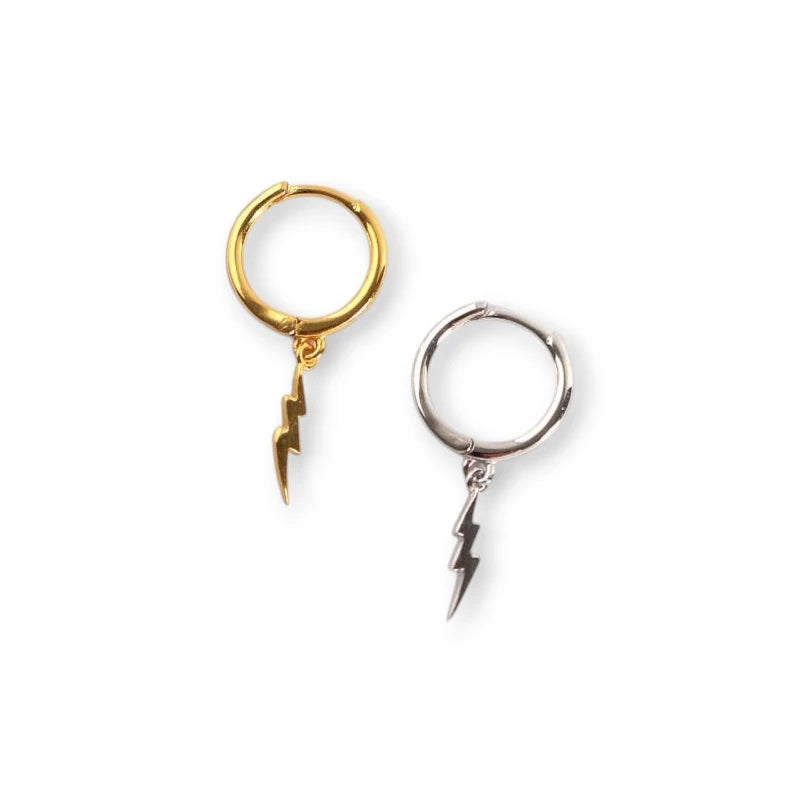 ZarZar – Sterling Silver & Gold Vermeil Huggie Earrings