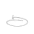 Sterling Silver Nail Ring