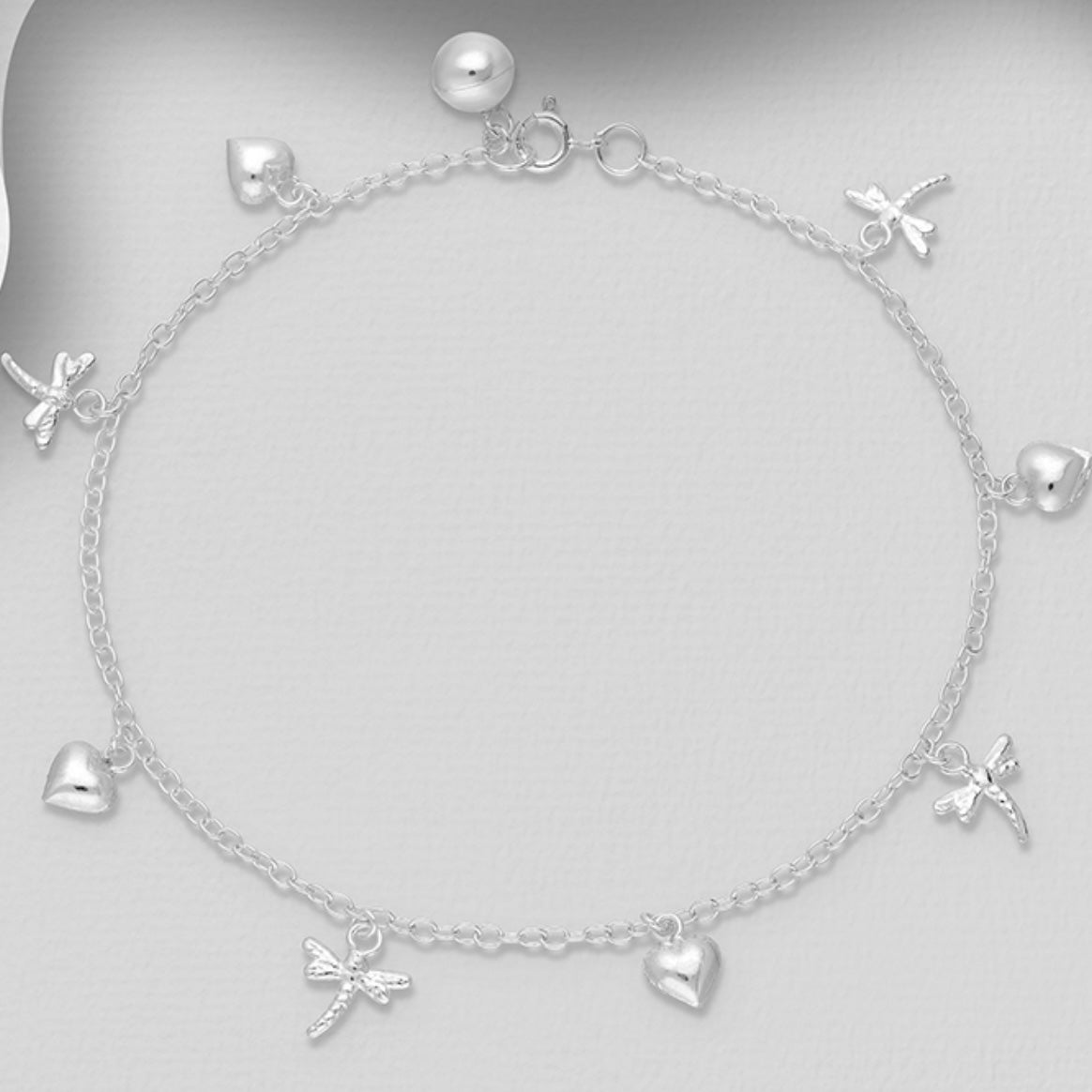 Kiera – Sterling Silver Anklet in Silver or Gold Vermeil | Bibie™