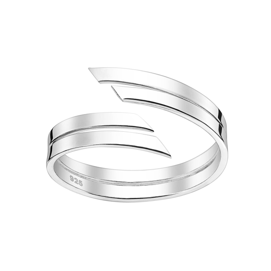 Phobe – Bibie™ Sterling Silver Twin Banded Adjustable Ring