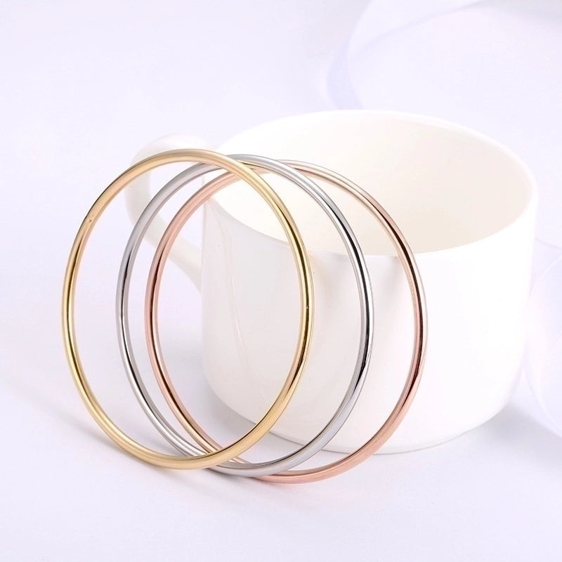 Bertha – Waterproof Gold/Silver Solid Bangle | Bibie™