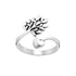 Silver Tree of Life Adjustable Ring