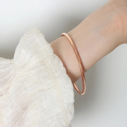 Bertha – Waterproof Gold/Silver Solid Bangle | Bibie™