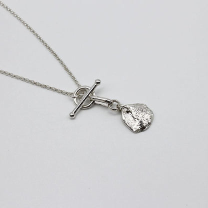 Adelaide – Irregular Circle &amp; Bar Pendant Necklace in Silver or Gold Vermeil | Bibie™