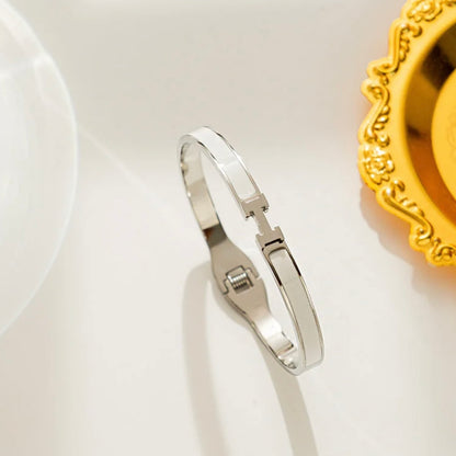 Hann – Waterproof Gold/Silver Solid Bangle | Bibie™