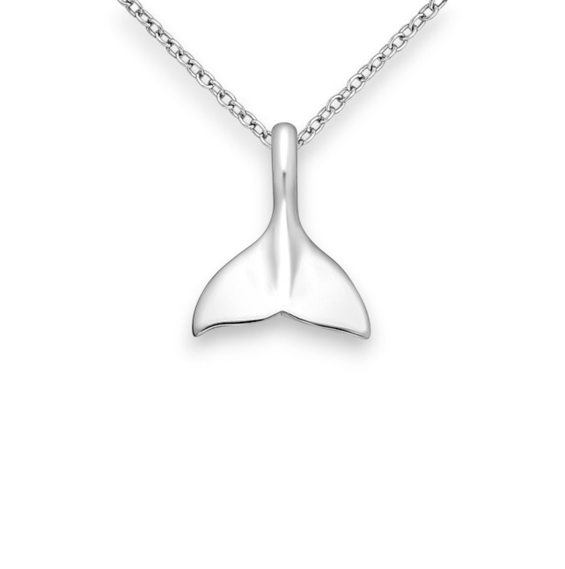 Beada – 925 Sterling Silver Whale Tail Necklace