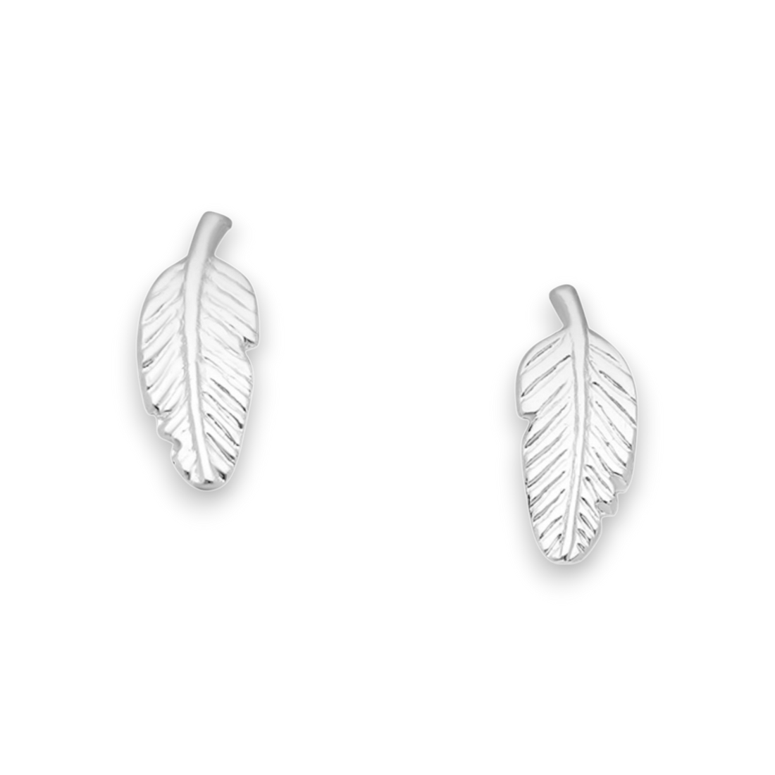 Adia – Gold Over Sterling Silver Leaf Stud Earrings