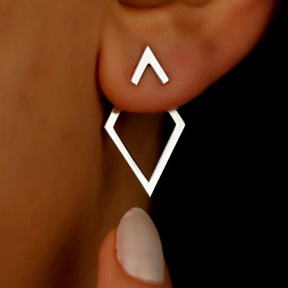 Beatty Silver Stud Earrings3
