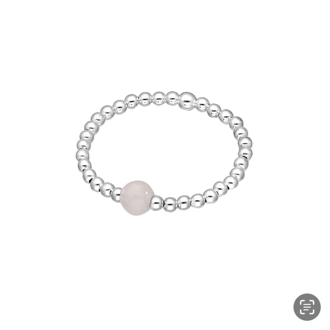 Abbie – Sterling Silver Stretch Bead Rings (Multiple Sizes & Designs)